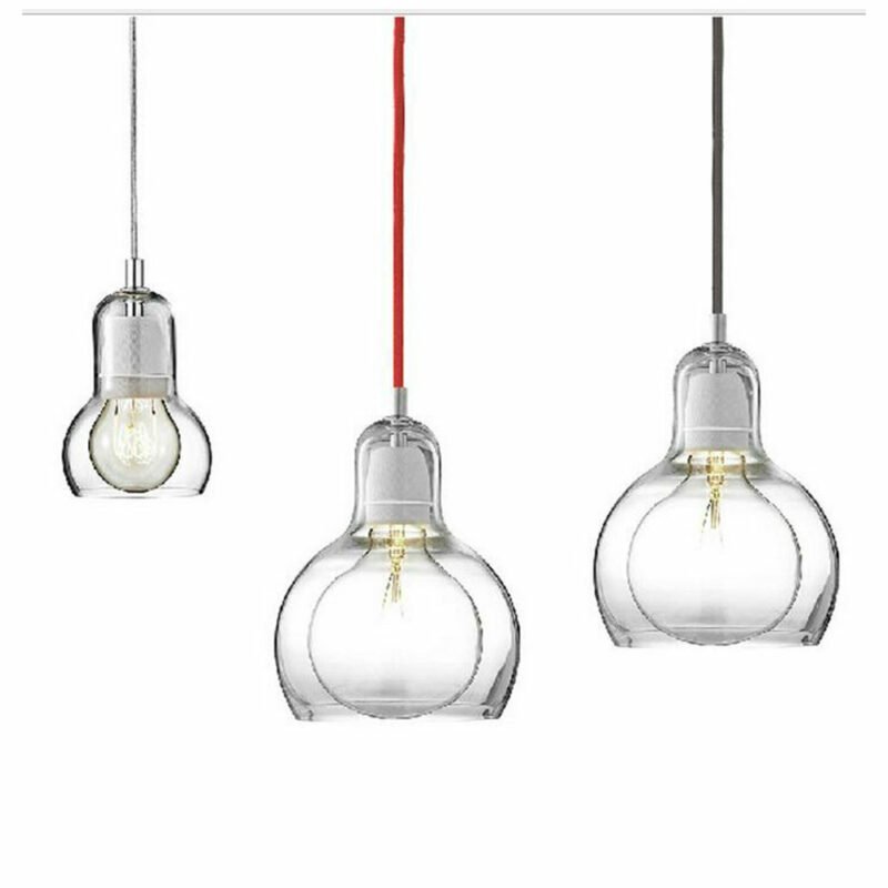 Modern Simple Creative  Dining room Pendant Light Clothing store flower shop glass Pendant lamp E27 Edison Decorative light bulb 5