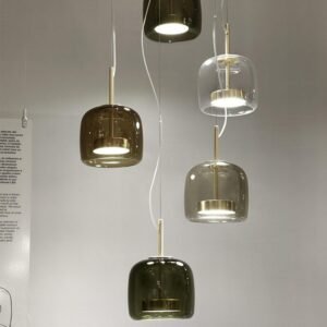 Nordic Line Hanging Led Pendant Light Transparent Glass Bar Restaurant Indoor And Home Decoration Atmosphere Lighting Design 1