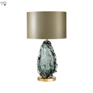 American Luxury Glazed Table Lamp Designer Post-modern Crystal Desk Light Living/Model Room Bedside Home Decor Coffee Tables Bar 1
