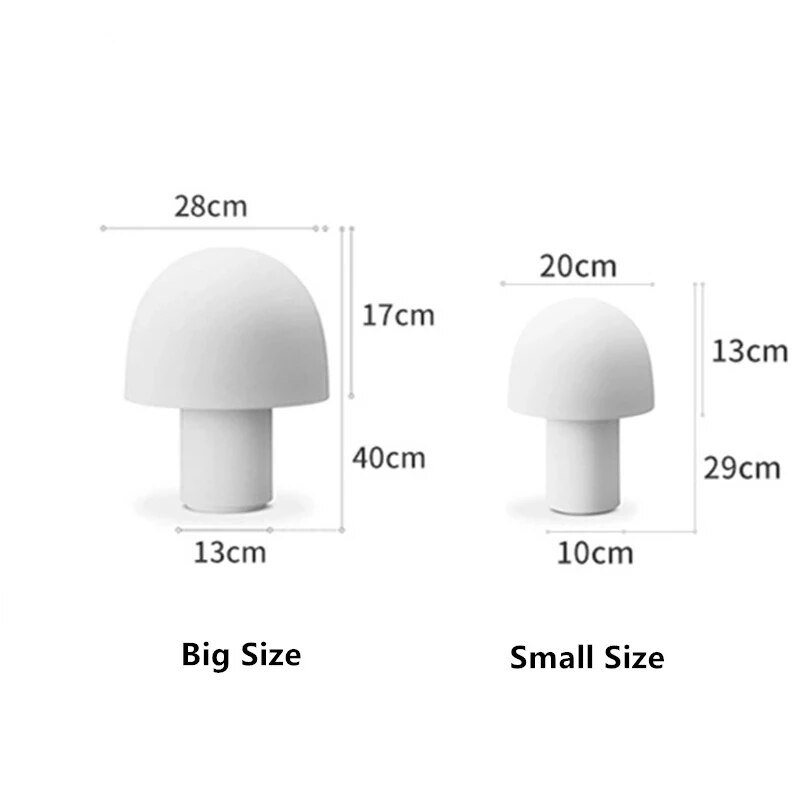 Nordic Ins Minimalist Living Room Bedroom Bedside Lights Porch Home Study Creative Reading Personalized LED Mushroom Table Lamp 4