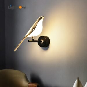 Creative magpie wall lamp simple bedroom bedside lamp living room background wall light 1