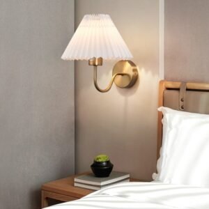 Modern Wall Light Fabric lampshade Wall Lamp For Bedroom Bedside Light Living Room Balcony Aisle Corridor E27 Wall Sconce Lamp 1