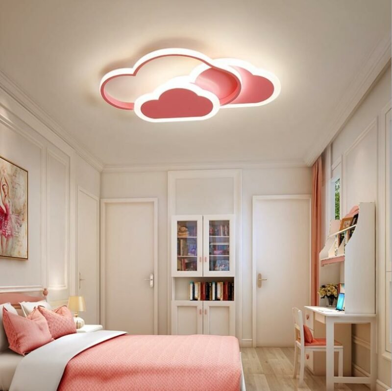 New Led children's room ceiling lamp light  nordic cloud ceiling lamp ins girl  cartoon boy girl bedroom deco light fixure 3