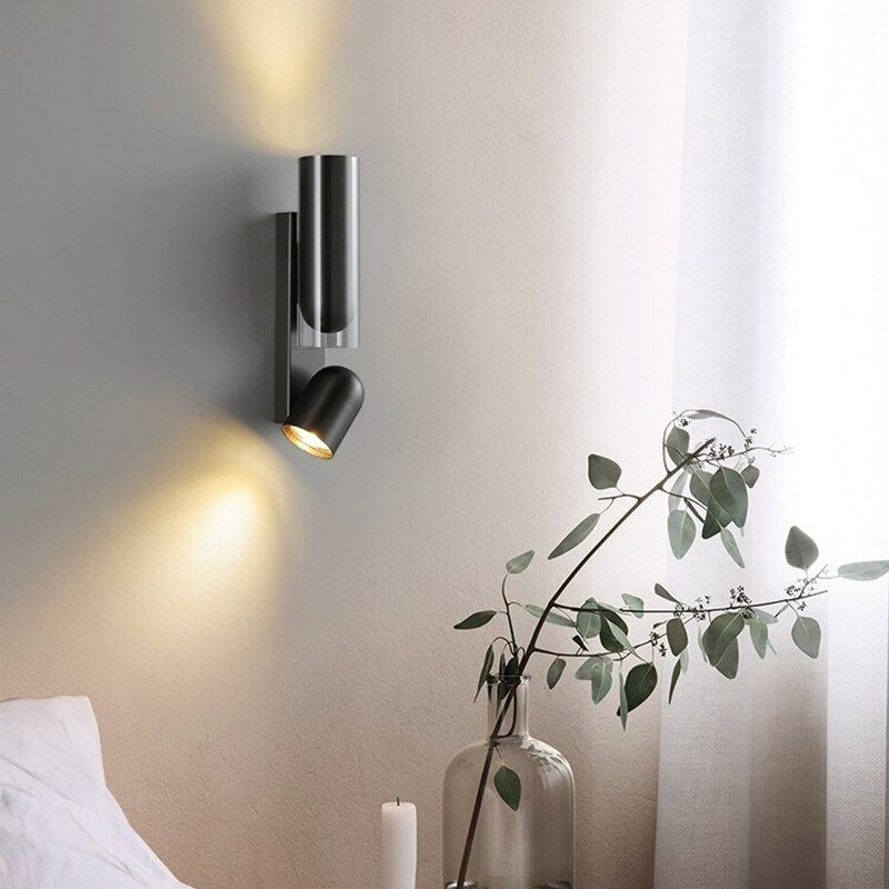 Nordic Design Rotation Bedside Wall Lamp LED Modern Indoor Hotel Wall Mounted Sconce Aesthetic Decor Replica Lighting Appliance 2