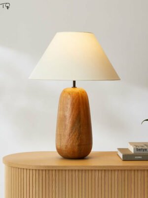 Japanese Design Minimalist Simple Solid Wood Table Lamp Bedroom Bedside Zen Decorative Desk Lights Home Stay Tea House Study Bar 1