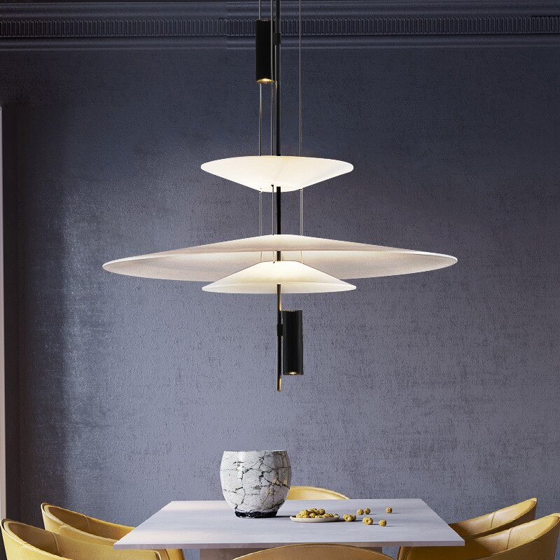 Modern Personality LED Hanging Lamp Flying Saucer Home Decor Denmark Designer Dining Table Bar Living Room UFO Pendant Lights 4
