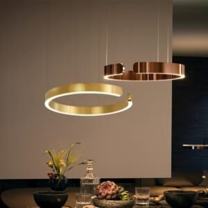 Modern C Ring Led Pendant Lamp Dimmable For Dining Living Room Center Table Bedroom Chandelier Home Decor Luxury Lusters Fixture 1