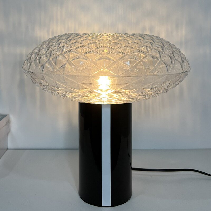 Aesthetic Northern Europe Kitchen Table Lamp Nordic Designer Living Room Bedroom Study Desk Room Decor Glass Lighting Appliance 1