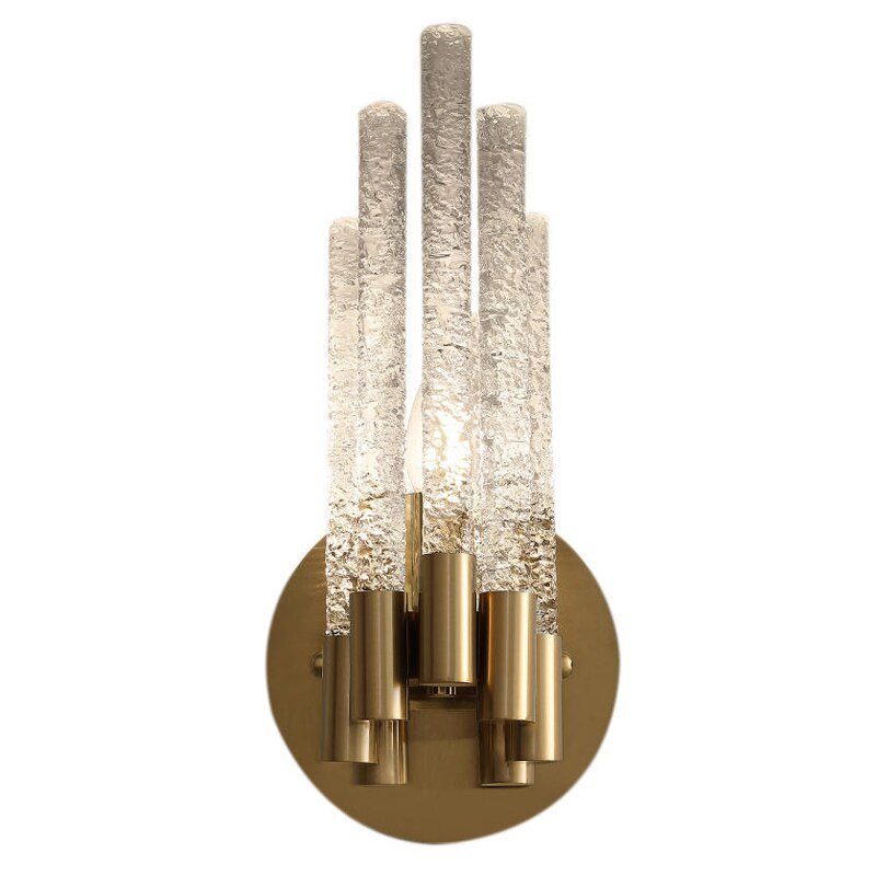 Bedside crystal wall lamp modern simple corridor lamp background wall living room wall light 5