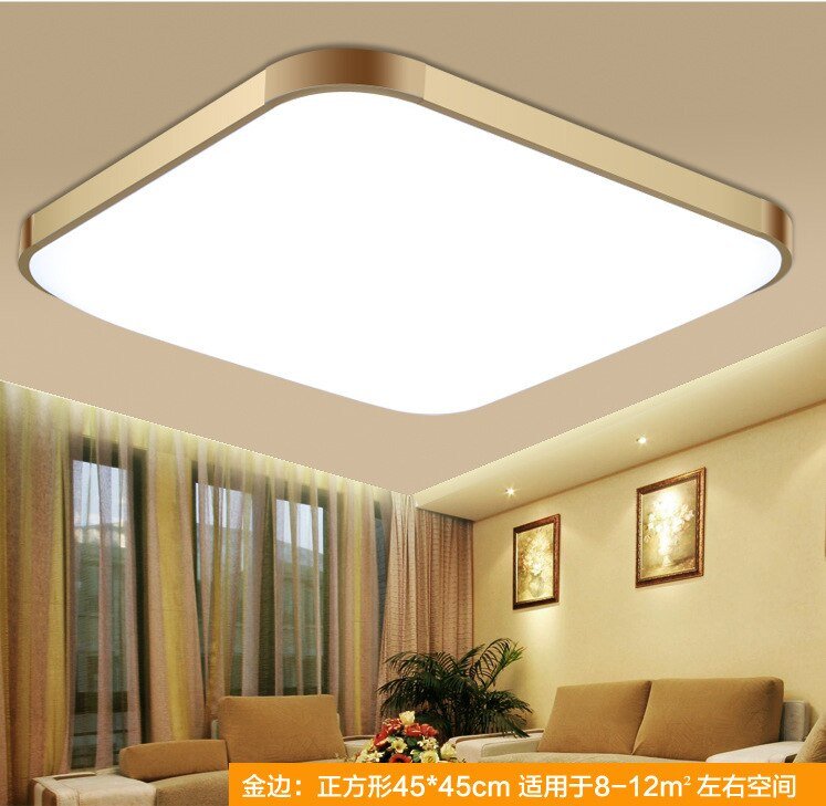 Modern Square LED Ceiling Lamp 18W 24W 30W  48W  60W  70W 80W 100W LED Surface Hangling Lamp  For Living Room  Kitchen Lighting 6