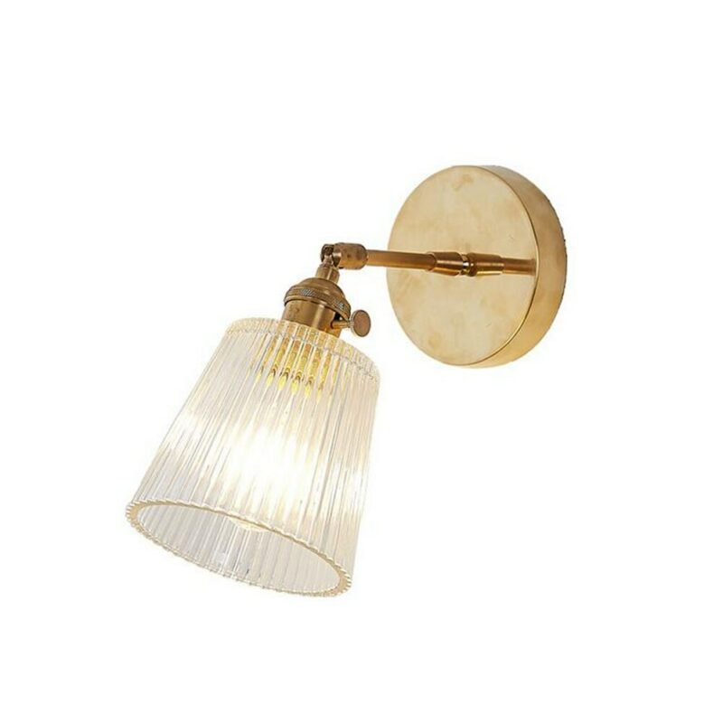 Modern Transparent Wall Sconce Lighting Nordic wall lamp Copper Wall Light Clear Lampshade Retro For Room Glass Wall Lamp 4