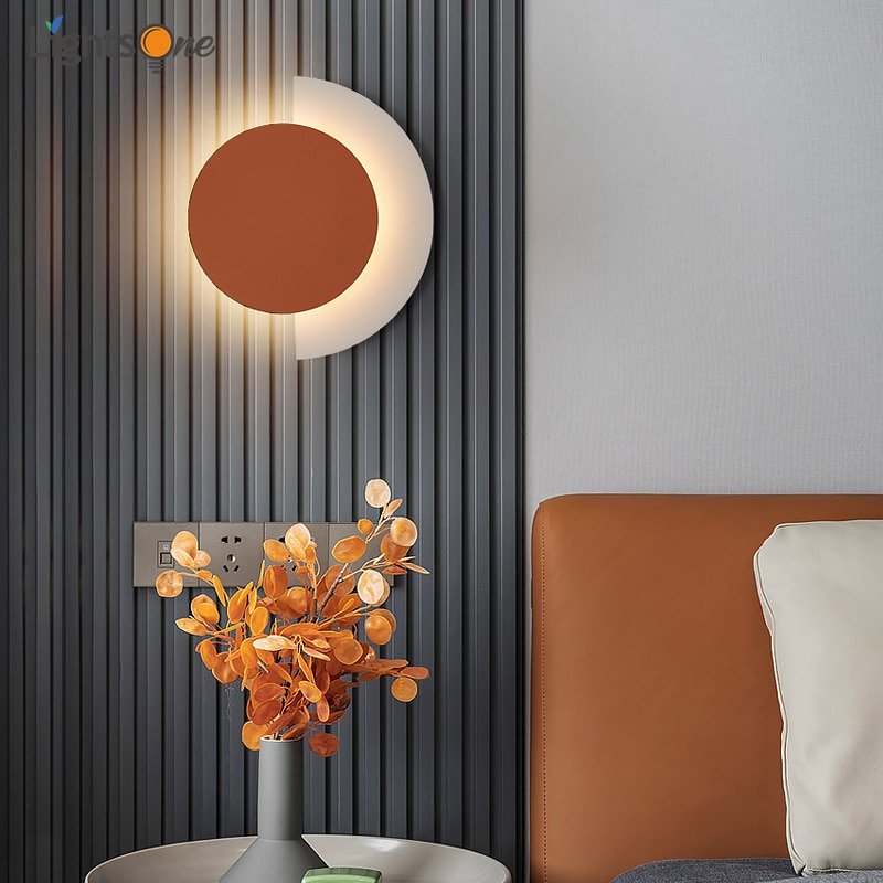 Nordic sofa background decoration wall lamp designer living room bedroom bedside lamp corridor wall light 1