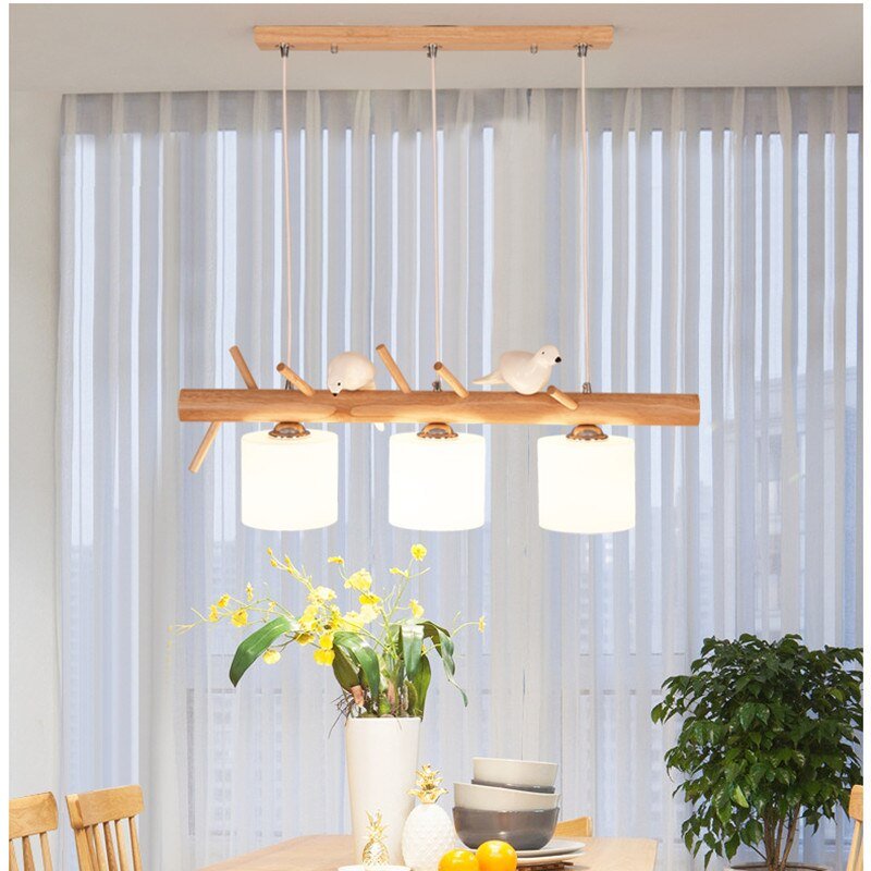 Modern Japan Chandelier for Dining Room Kitchen Bird Pendant Lamp Suspension Design Aesthetic Room Decorator Lighting Appliance 3