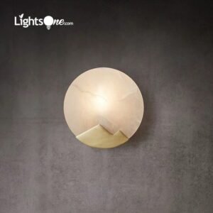 new Chinese copper wall light creative designer background aisle bedside bathroom marble wall lamp 1
