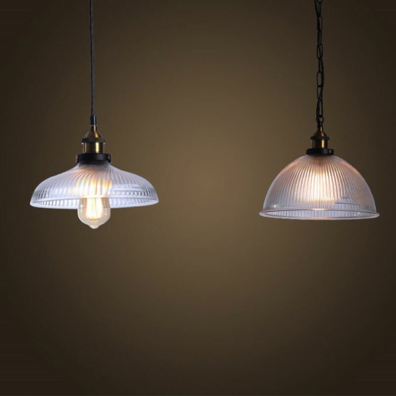 Glass Pendant Light Nordic Pendant Lamp Modern Pendant lamp brass Creative minimalist  E27 Transparent Lampshade For Restaurant 4