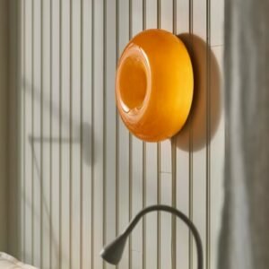 Nordic Donut Designer Wall Lamp Bauhaus Retro Light for Living Room Bedroom Bedside Atmosphere Wall Replica Lighting Appliance 1