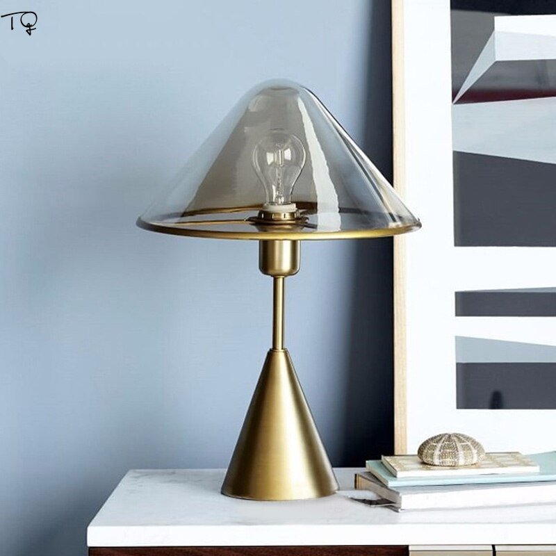 Nordic Modern Art Simple Luxury Decorative Table Lamp Metal Glass Led Desk Lamp Hotel Bedroom Bedside Decor Salon Living Room 3