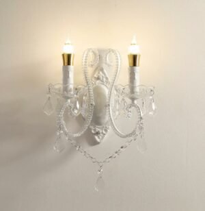 wall sconce crystal lamp internal wall sconce modern home decoration wall sconce lamp bedroom decore wall sconce white 2 lights 1