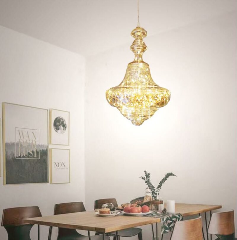 Nordic glass Pendant Light For Living Room lighting  Moroccan  LED star Hanging lamp  For cafe casual tea restaurant Lights 2