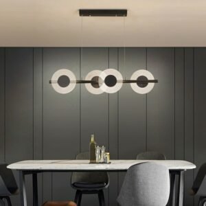 New Nordic  Pendant Lamp Restaurant Creative Personality Coffee Shop LED Hanging Light For Dining Table Lamp Modern  Strip Light 1