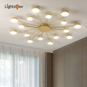 Nordic ceiling light luxury art creative living room personality simple lamps bedroom ceiling lamp 1