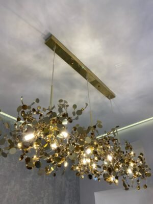 Modern LED pendant lights gold stainless steel Shade Dining room Lamp luminaire suspendu Restaurant Living loft Light Fixture G9 1