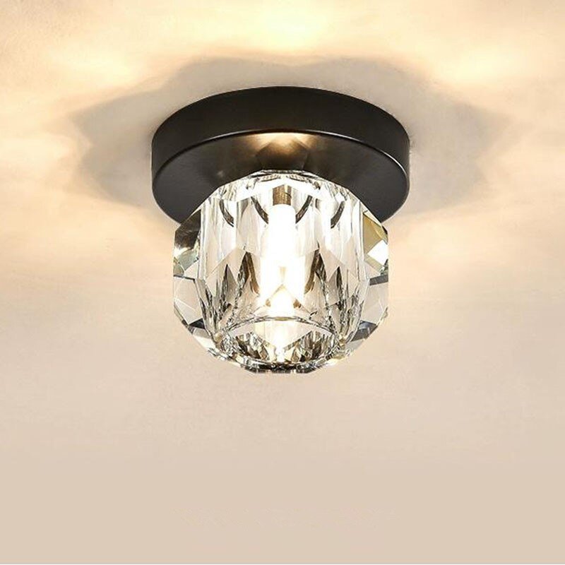 Small Ceiling Light Creative Design Crystal Lampshade Ceiling Lamps Indoor Lighting Fixtures Hallway Balcony Aisle Office Lustre 2