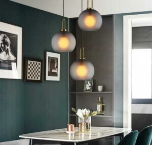 New Restaurant Pendant lights  Nordic minimalist Glass Ball lighting Lamp For Bedroom Bedside indoor Lighting Lamp Fixtures 1