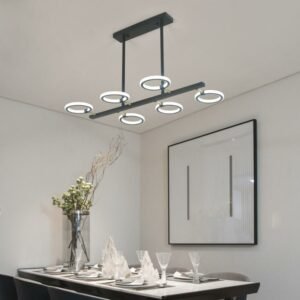 Nordic  Luxury Living Room Chandelier Lighting Modern Ultra thin Ring LED Chandelier For Bedroom Dining Indoor Lamps Fixtures 1