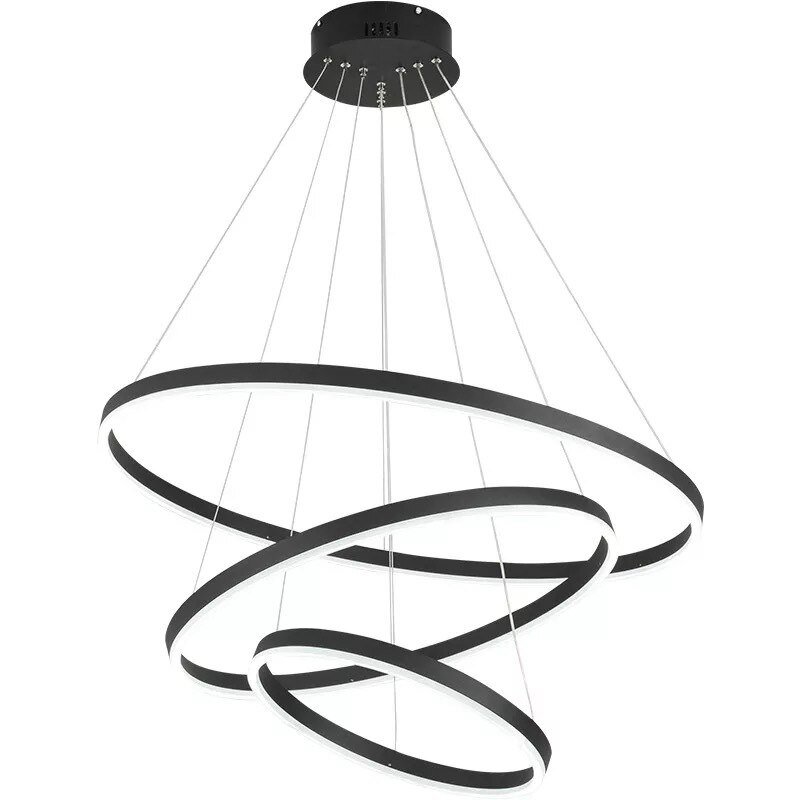Modern Acrylic Living Room Pendant Light  80 60 40cm Round Ring Led Dining Table Office Bedroom Study Indoor Decorative Lamp 5