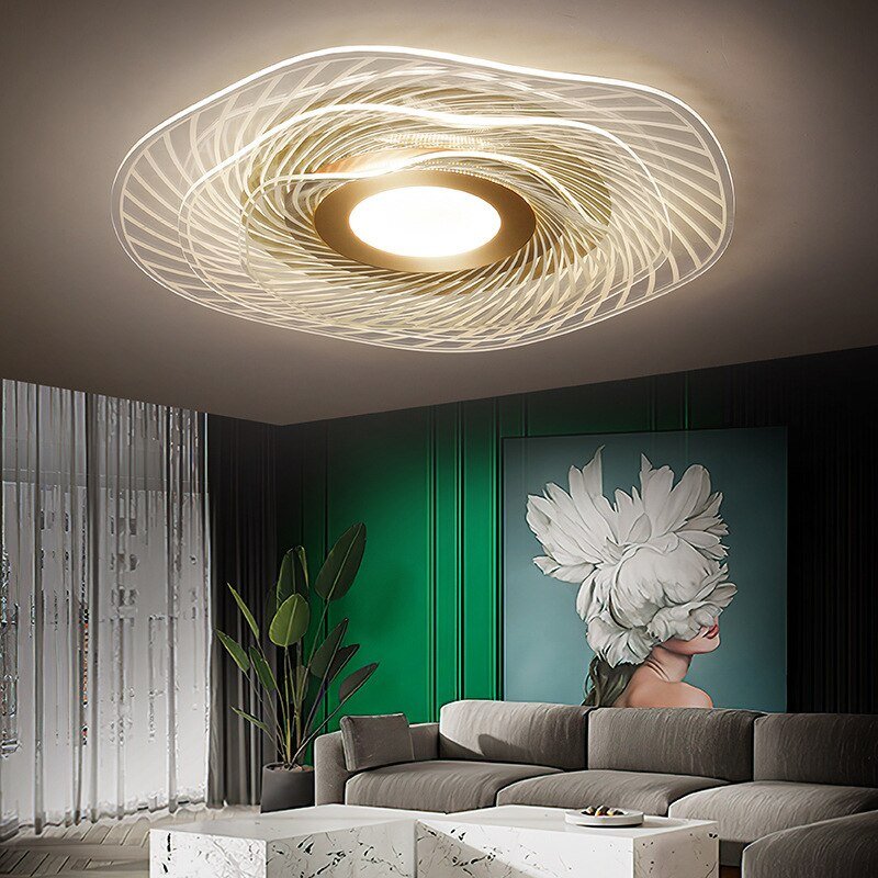 New Living Room Bedroom Study Room Guest Room Acrylic Disc Ceiling Lamp Simple Modern Corridor Porch Balcony Ceiling Lamp 3