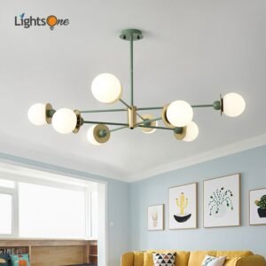 Nordic minimalist dining room living room lamps modern style magic bean chandelier 1