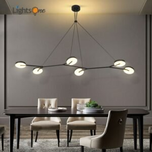 Nordic minimalist restaurant lamp simple modern creative dining room dining table bar bar chandelier 1