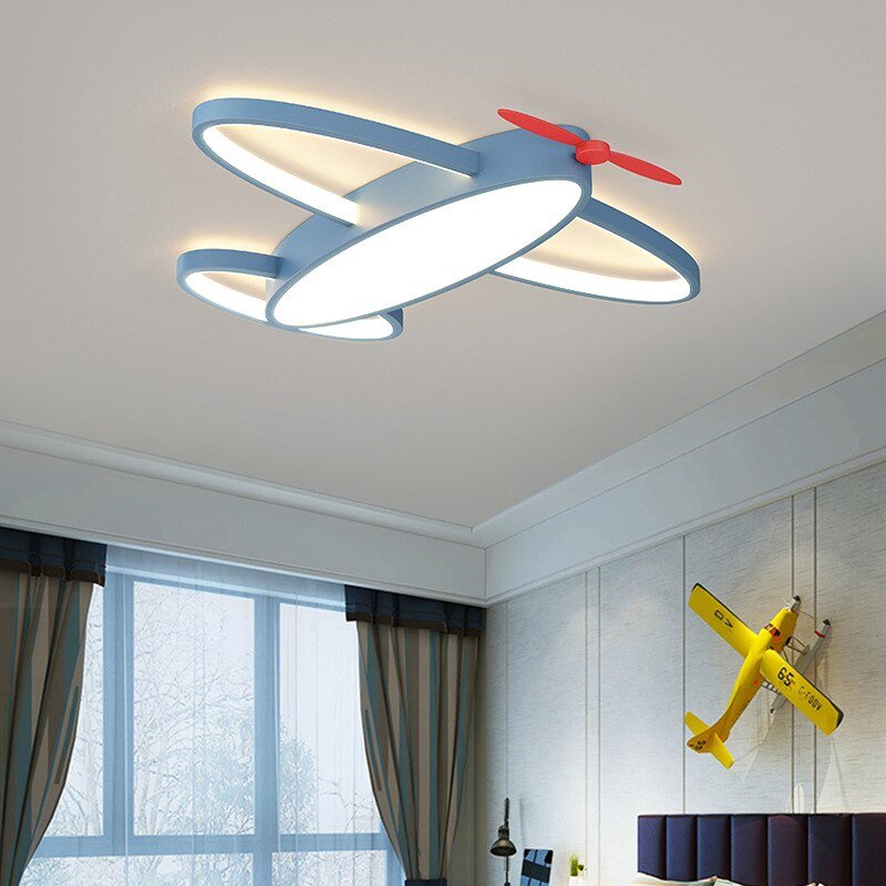 Creative Nordic Designer Ceilling Lamp for Children's Bedroom Nursery Kitchen Aircraft Home Deco Lighting Fixtures Chandelier 2