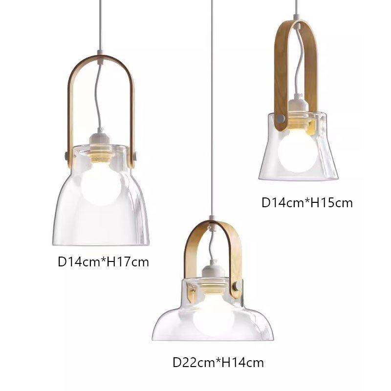 Nordic Glass Pendant Lights Kitchen Dining Room Bedside Hanging Lamps For Ceiling High-quality iron Modern Suspension Chandelier 4