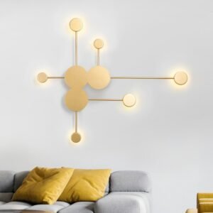 Nordic Branches Multi Arms Gold Black Wall Lamp For Bedroom Bedside Living Room Led Indoor Lighting Decoration 1