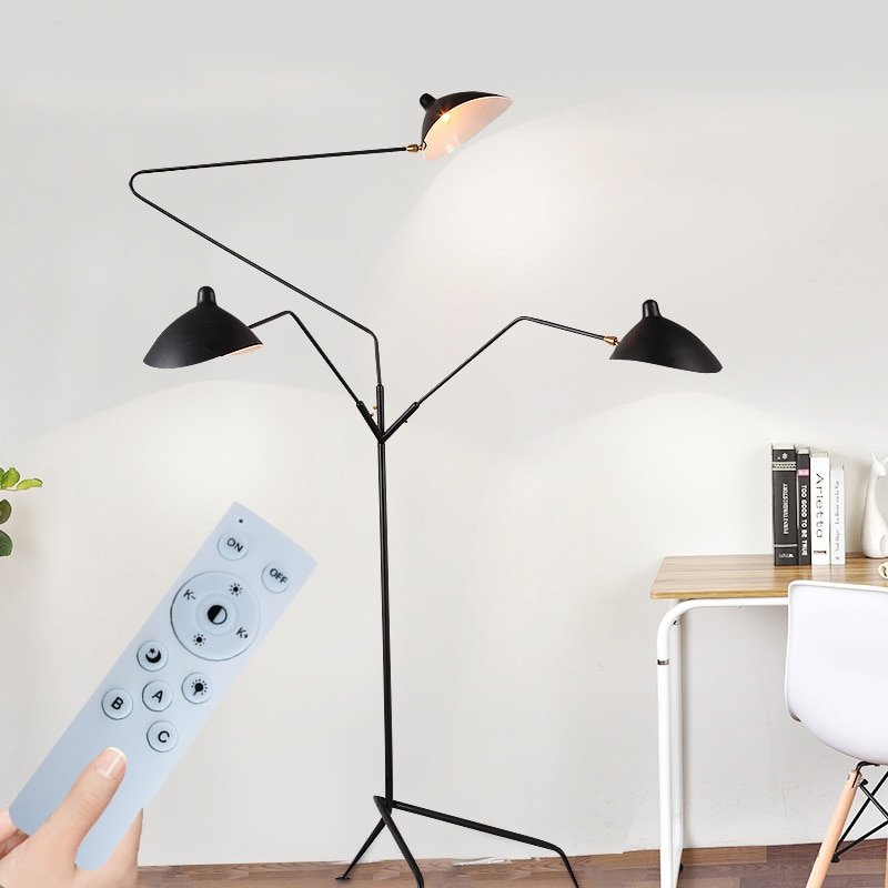 Designer Tripod Floor Lamp Nordic Adjustable Spider Arm Stand light Loft Industrial Living Room Bedroom Decor Indoor Lighting 1