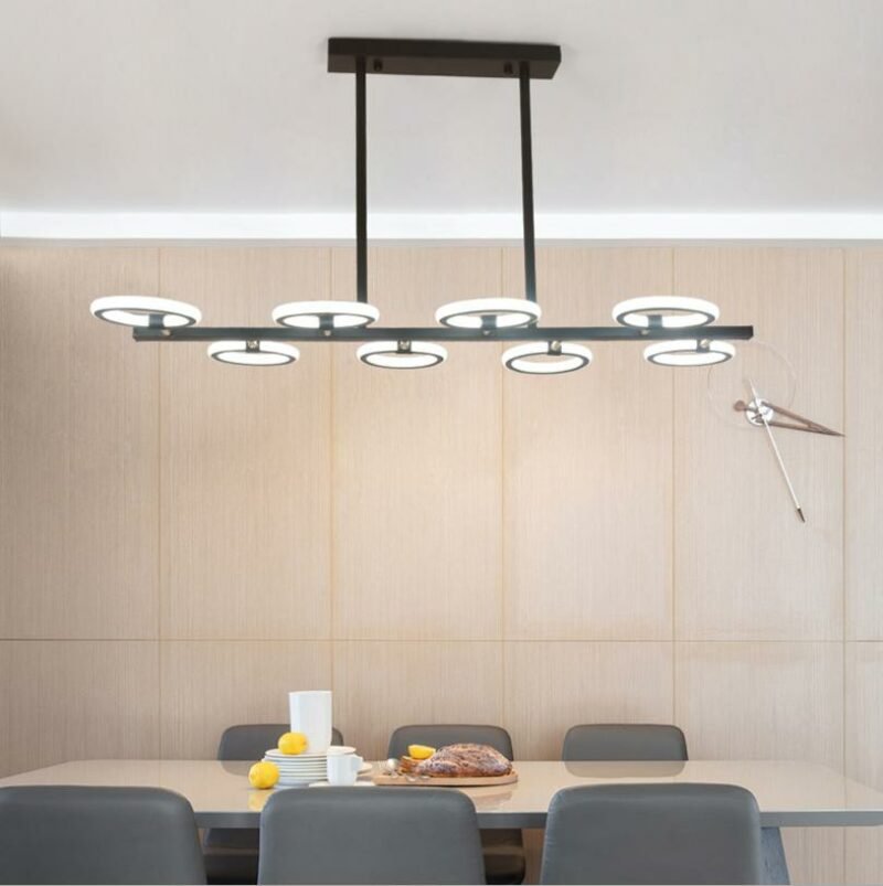 Nordic  Luxury Living Room Chandelier Lighting Modern Ultra thin Ring LED Chandelier For Bedroom Dining Indoor Lamps Fixtures 6