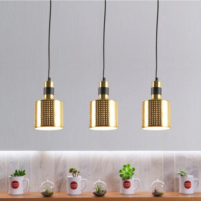 Nordic mini pendant light Metal design Riddle Pendant Lamp Kitchen LED Living Room Bar Counter restaurant hall lamp 2