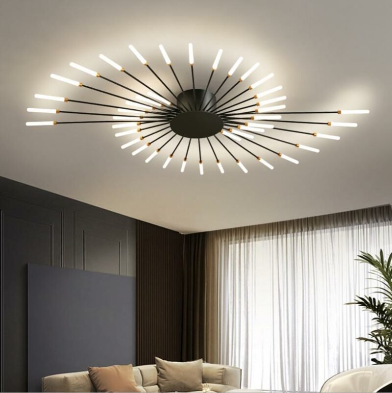Nordic bedroom led ceiling lamp creative modern  minimalist hanging lamp living room  starry decorative lamps Light  Fixtures 3