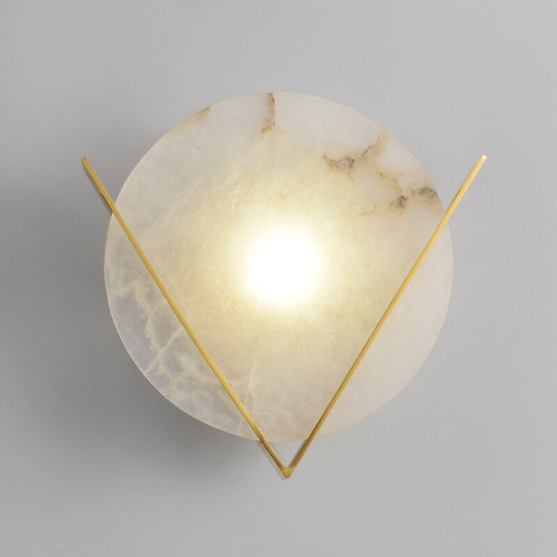 Nordic Marble LED Wall Lamp for Parlor Stairs Kitchen Bathroom Mirror Lamp Aesthetic Room Decorator Replica Lighting Appliance 1