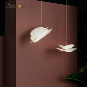 Restaurant Glass wings light luxury lamp designer style living room bedroom pendant light decoration butterfly pendant lamp 1