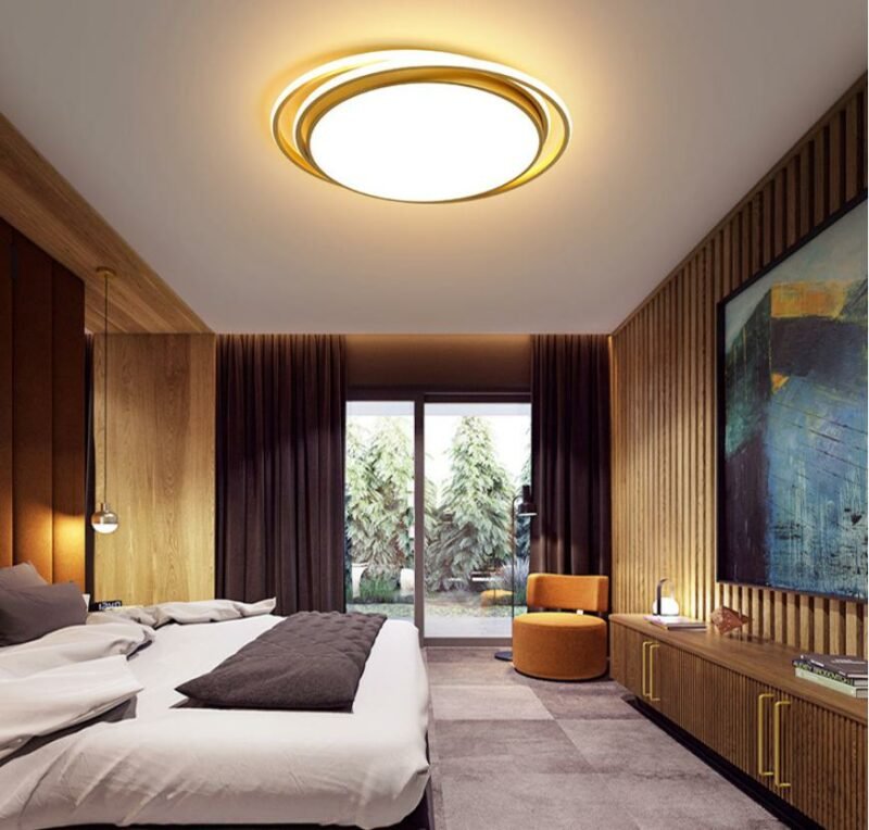 Modern bedroom ceiling lamp warm and romantic creative high end living room hotel led ceiling decorative lamps lighting Fixtures 3