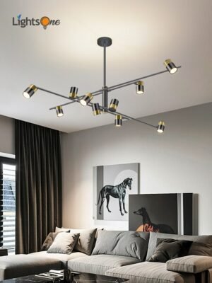 Nordic simple living room lamp light luxury creative bedroom dining room lamp chandelier 1