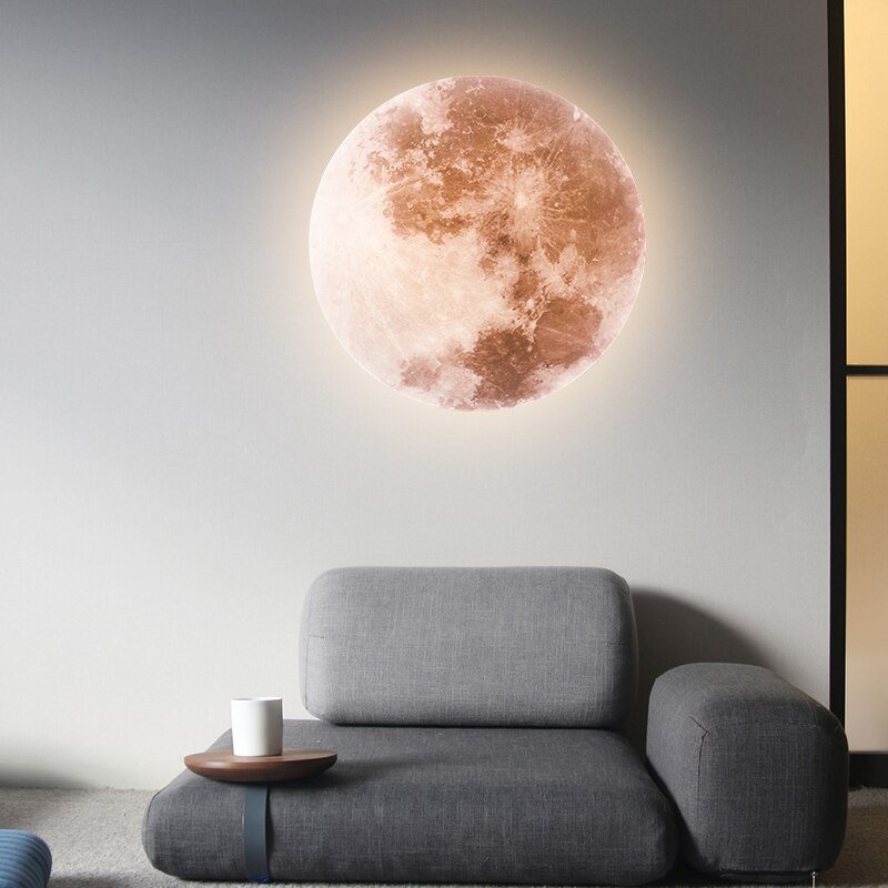 Modern Led Wall Lamps Aisle Corridor Entry Hallway Round Luminary Moon Bedroom Living Room Kitchen Home Decor Ceiling Lighting 6