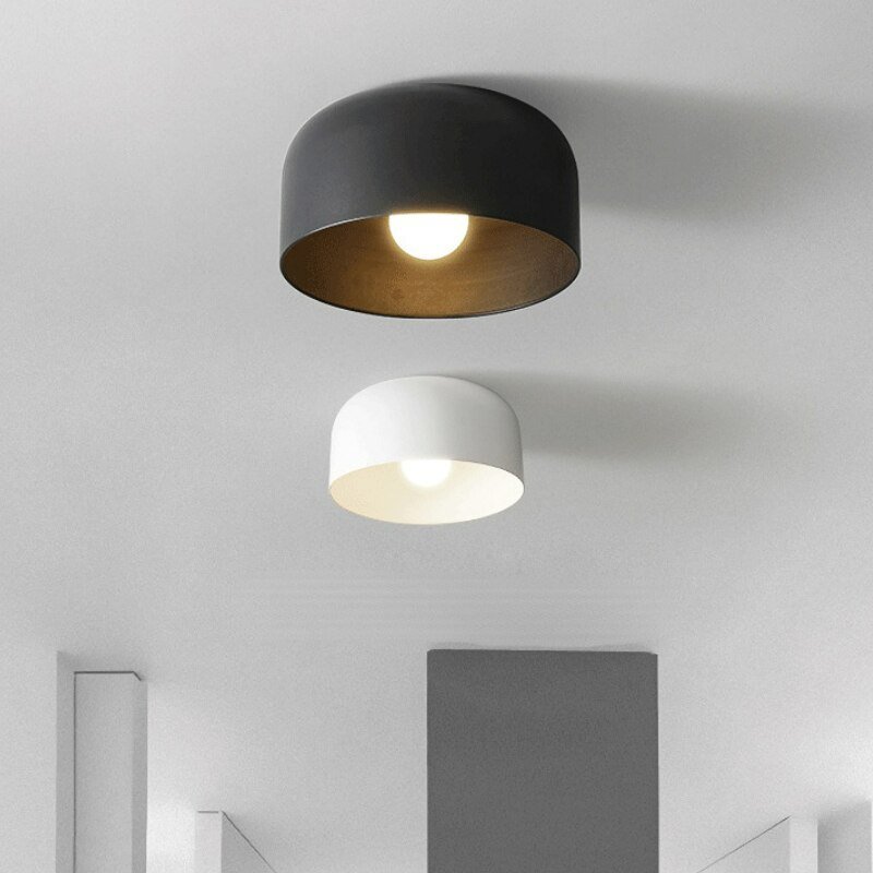 Creative Led Ceiling Lamp Panel Minimalist Wood Grain Light for Study Bedroom Living Room Bar Home Decor Iron Lighting Appliance 2
