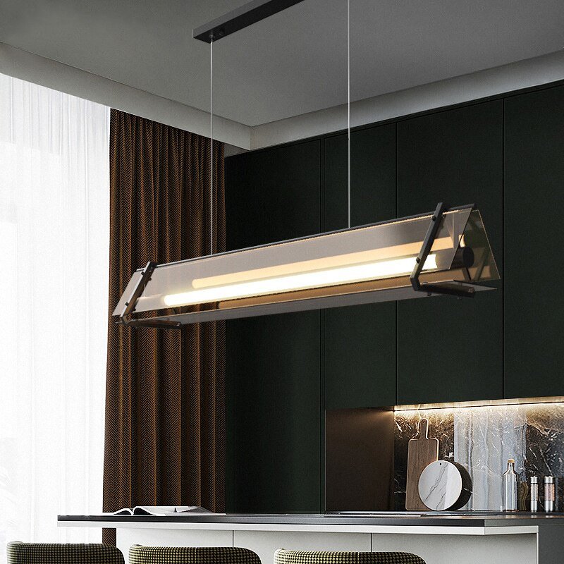 Modern minimalist restaurant pendan light light luxury dining table bar lamp creative office coffee shop lamp 3