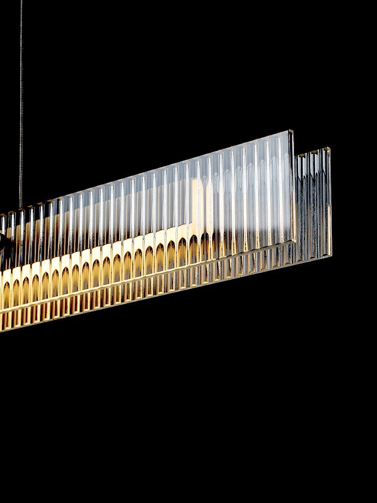 Light luxury restaurant pendant light design sense high-end minimalist glass atmosphere minimalist bar pendant lamp 3