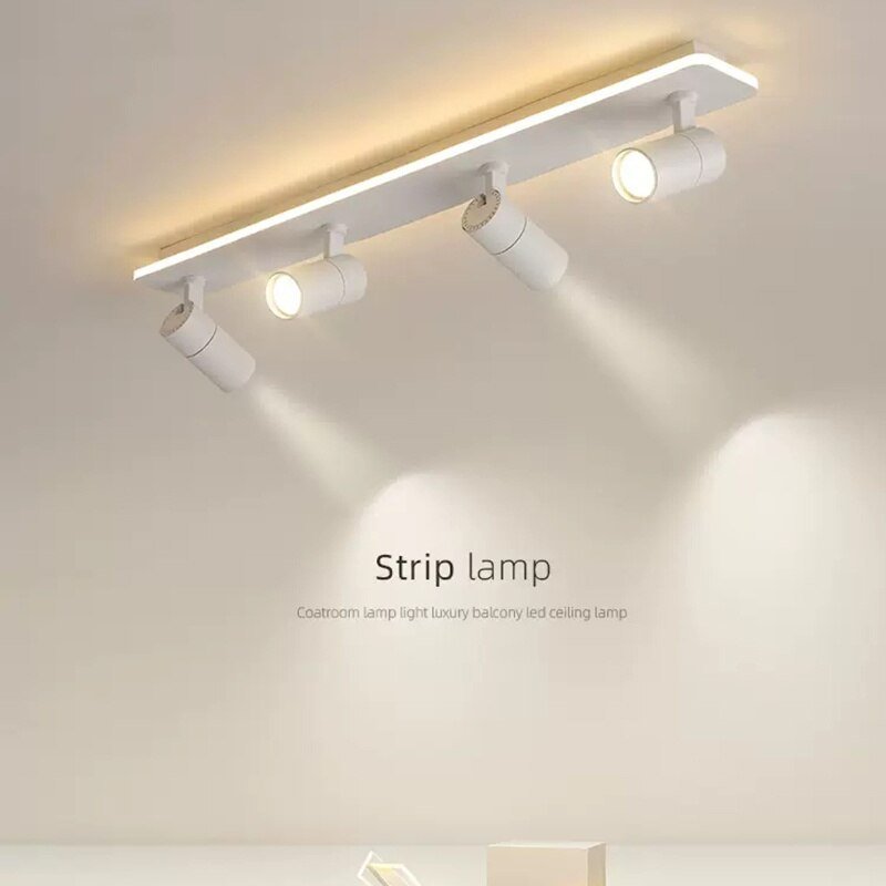 Modern Track Ceiling Lamp Spot LED Lights Clothing Shop Store Lighting Lamp 19/30/40W Spotlight Home Lamps Fixture White Black 1