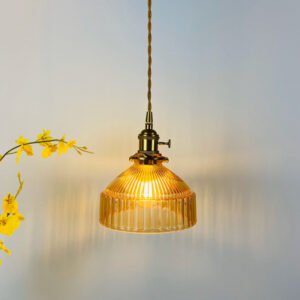 Grey Amber Green wall lamp Indoor Pendant Light Glass Luminaria Decoration Modern Brass Led Hanging Lamp for Bedroom Kitchen 1